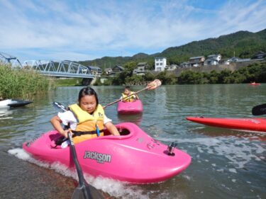 子どもばかりのカヤックモニター体験